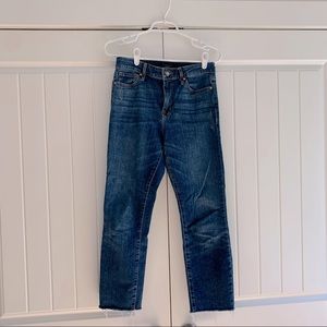 Sanctuary Denim Straight Leg Raw Hem Jeans